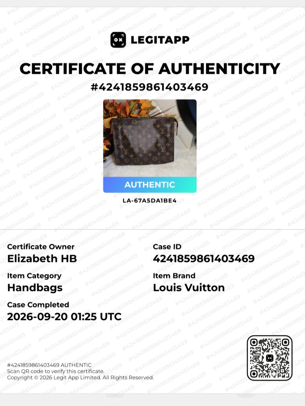 Louis Vuitton Monogram Toiletry Pouch 26 With COA - Picture 13 of 16